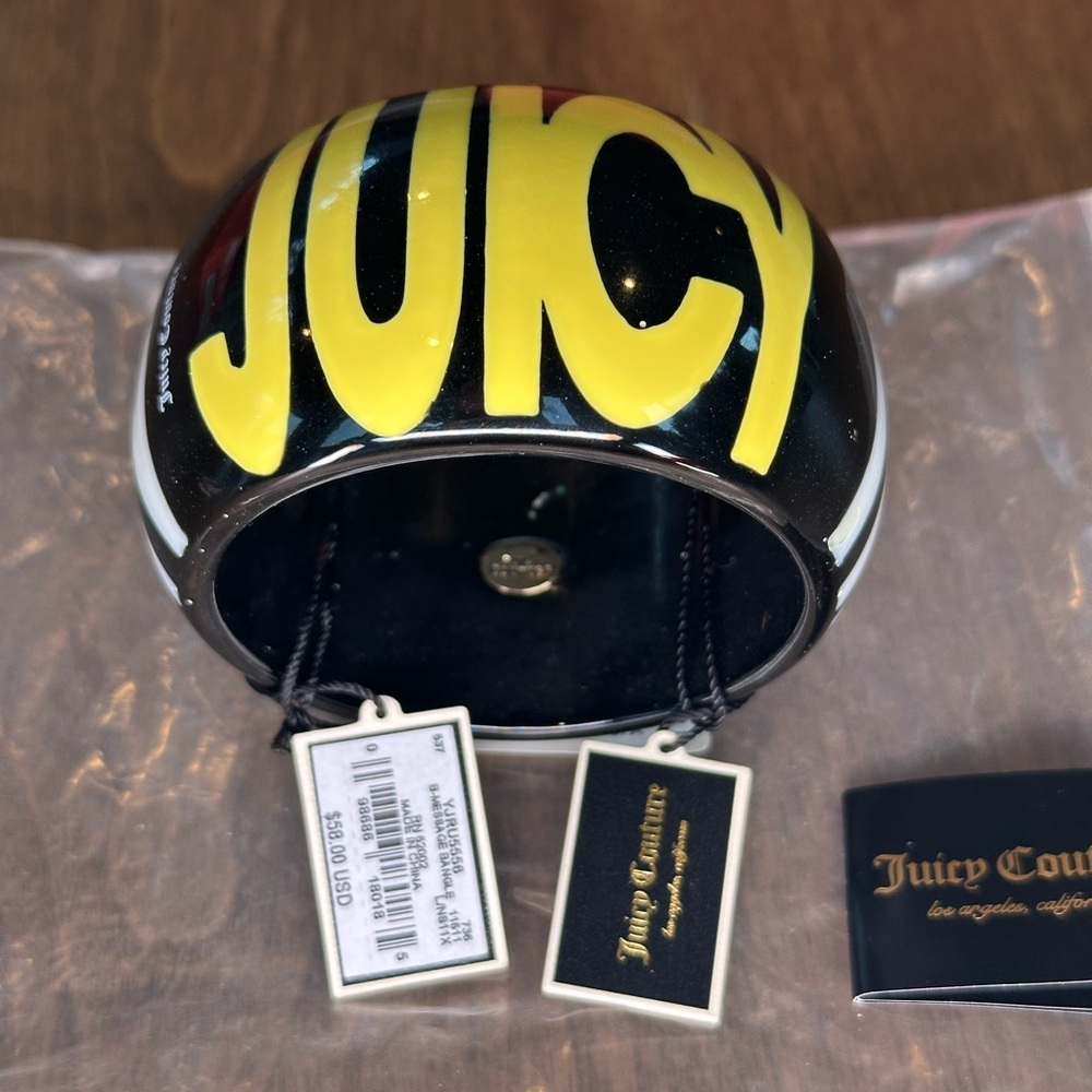 Juicy Couture Bold Black and Yellow Bracelet